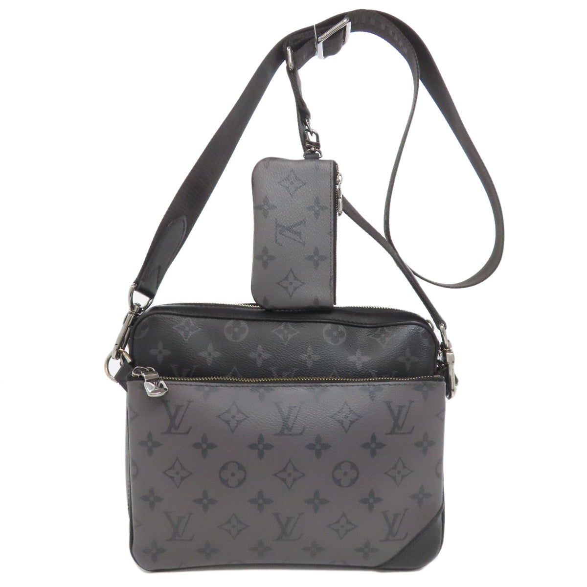 LOUIS VUITTON Shoulder Bag M69443 Monogram Eclipse black Trio Messenger Women