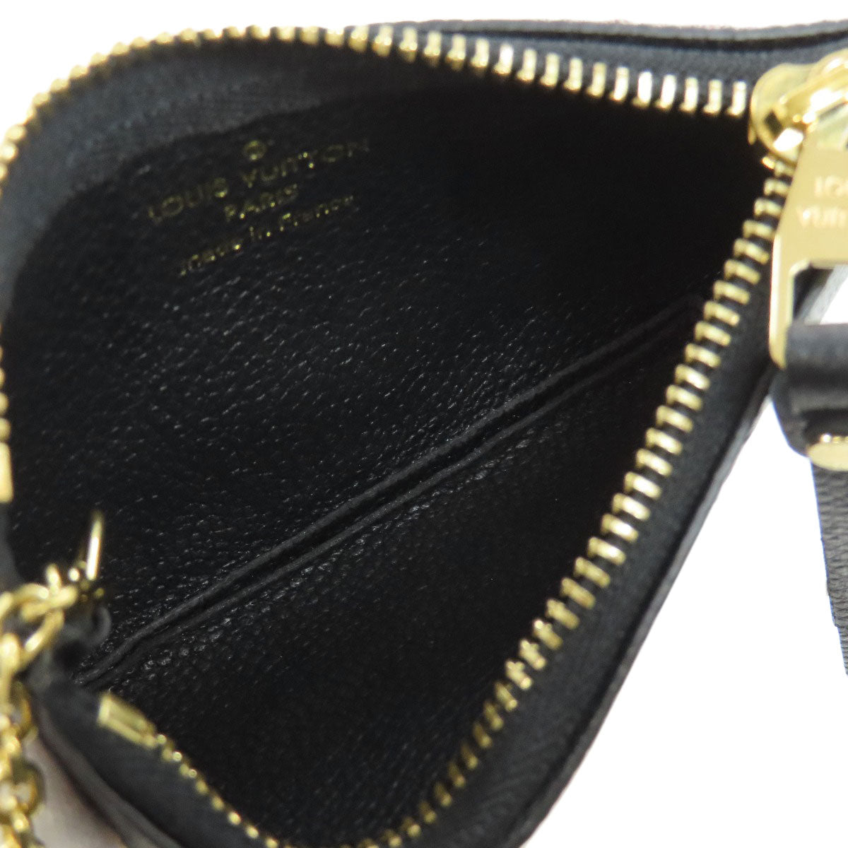 LOUIS VUITTON Coin case M80885 Empreinte, Bicolor Monogram black Card Key case Key holder Pochette Cle Women