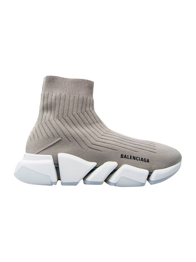 Luxury Balenciaga Trending 2026 Speed 2.0 Knit High Top Sneakers Grey
