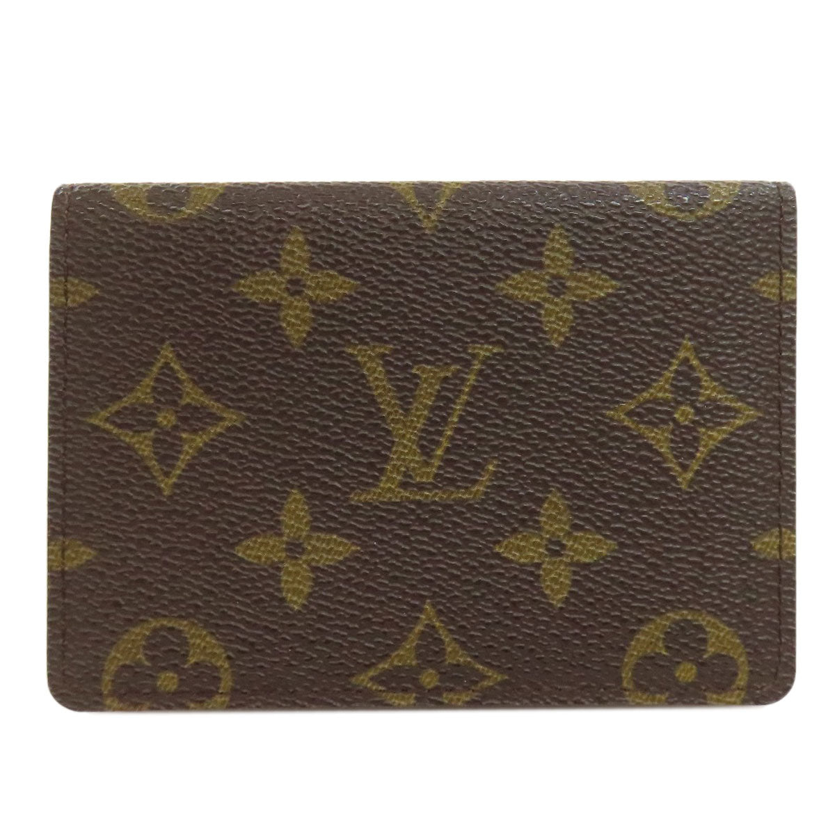 LOUIS VUITTON Card Case M60533 Monogram canvas Brown Porto 2 Cult Vertical Women