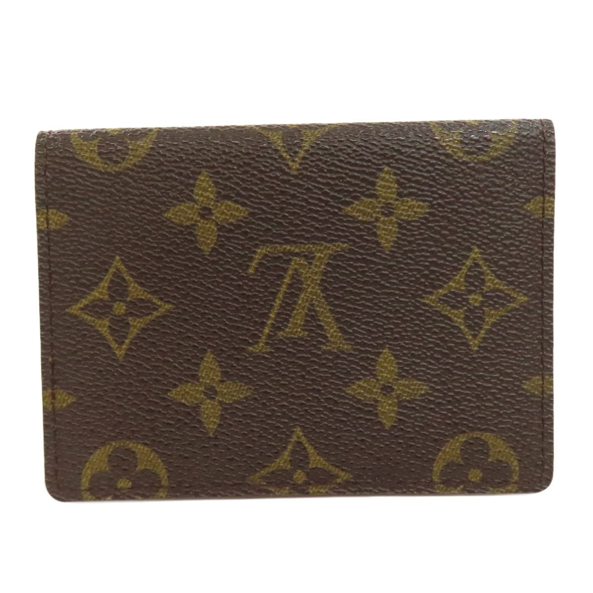 LOUIS VUITTON Card Case M60533 Monogram canvas Brown Porto 2 Cult Vertical Women