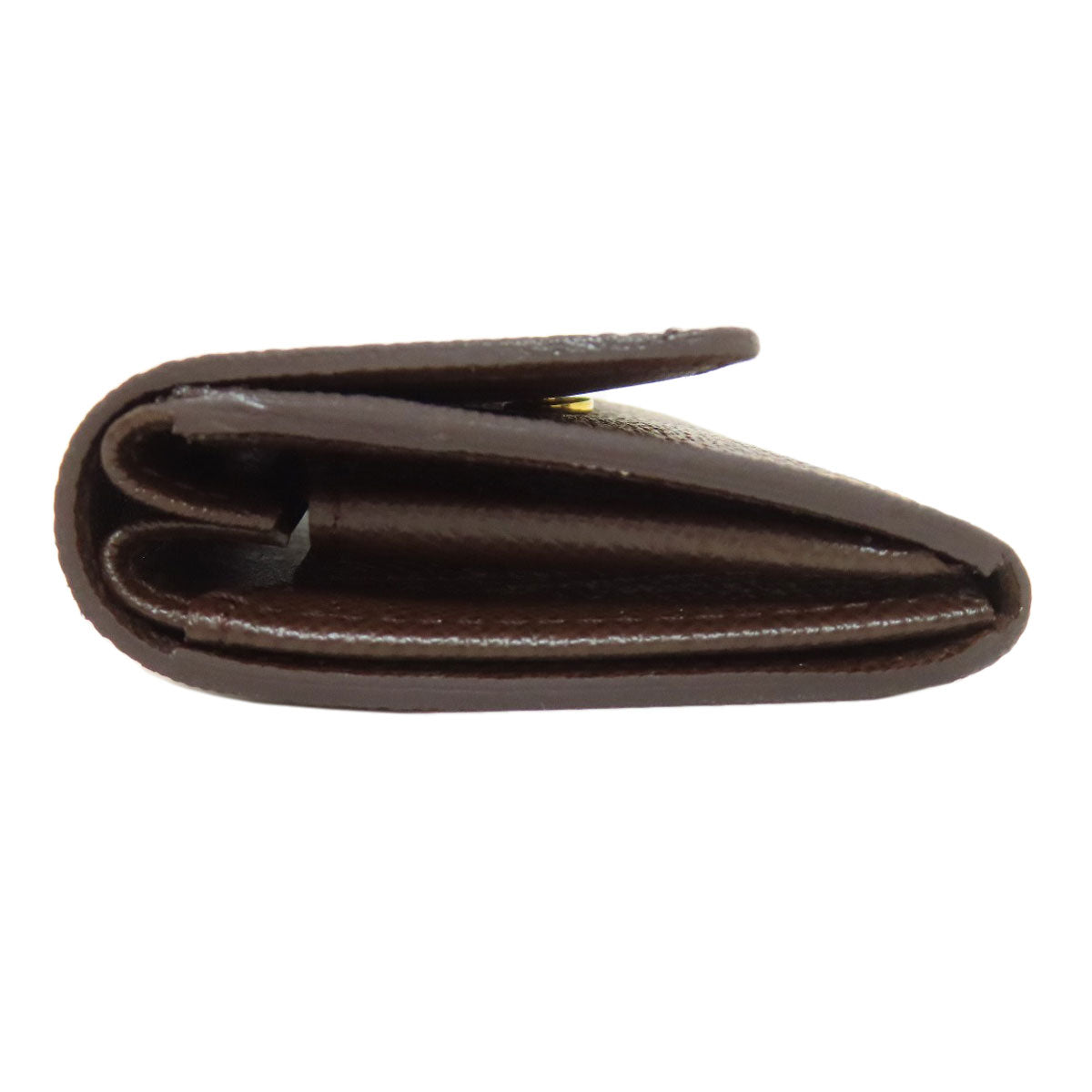 LOUIS VUITTON Coin case M61930 Damier canvas Brown Portonet Plat Women(Unisex)