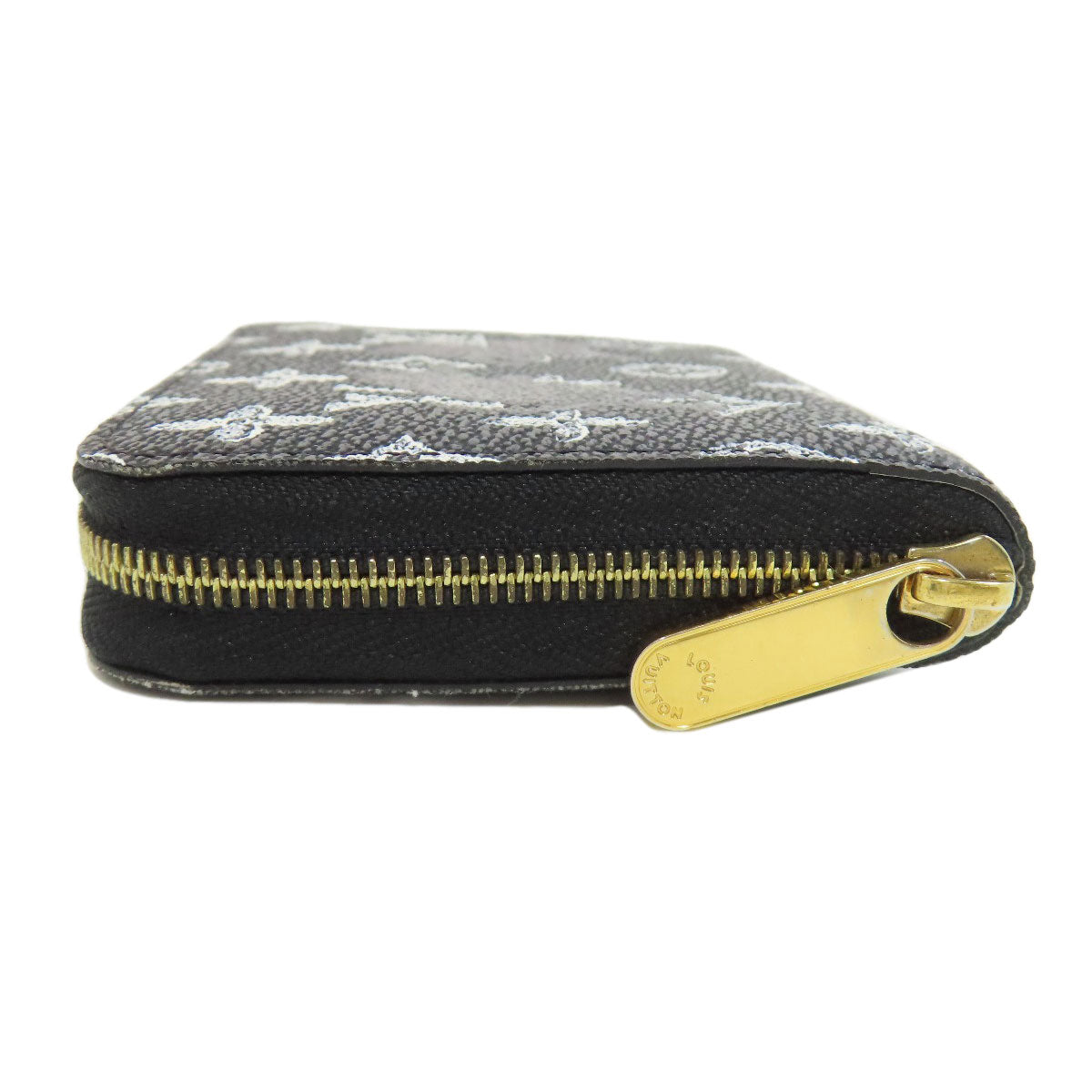 LOUIS VUITTON Coin case M63884 Monogram canvas black Zippy Coin Purse Catgram Women