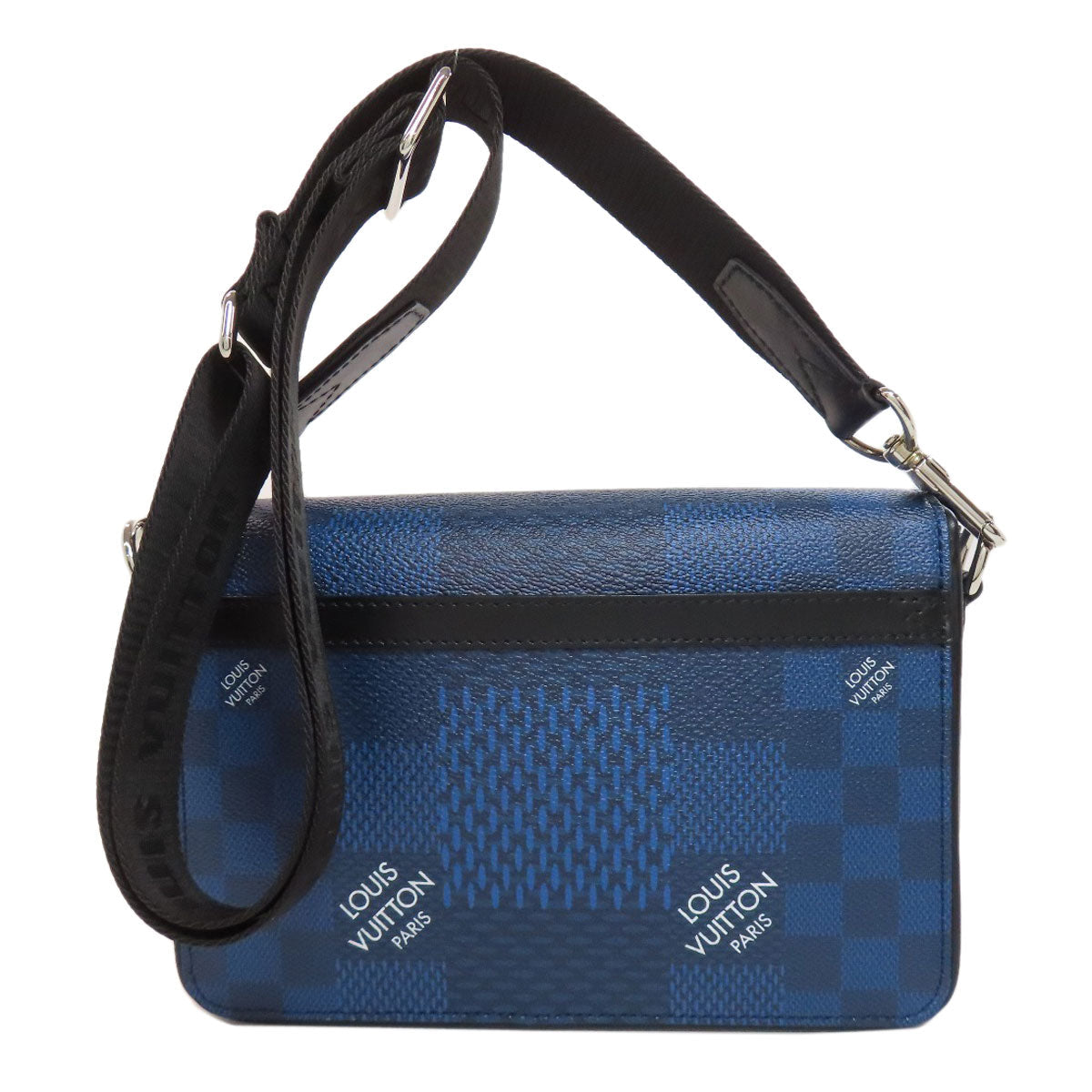 LOUIS VUITTON Shoulder Bag N50026 Damier canvas blue Studio Messenger 3D mens