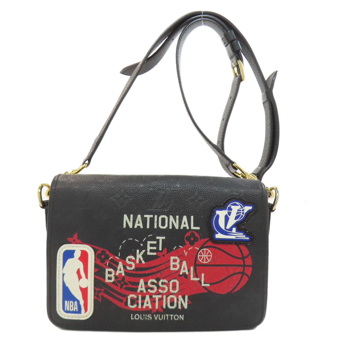 LOUIS VUITTON Shoulder Bag M58498 Ann Platt gray Studio Messenger NBA collaboration mens