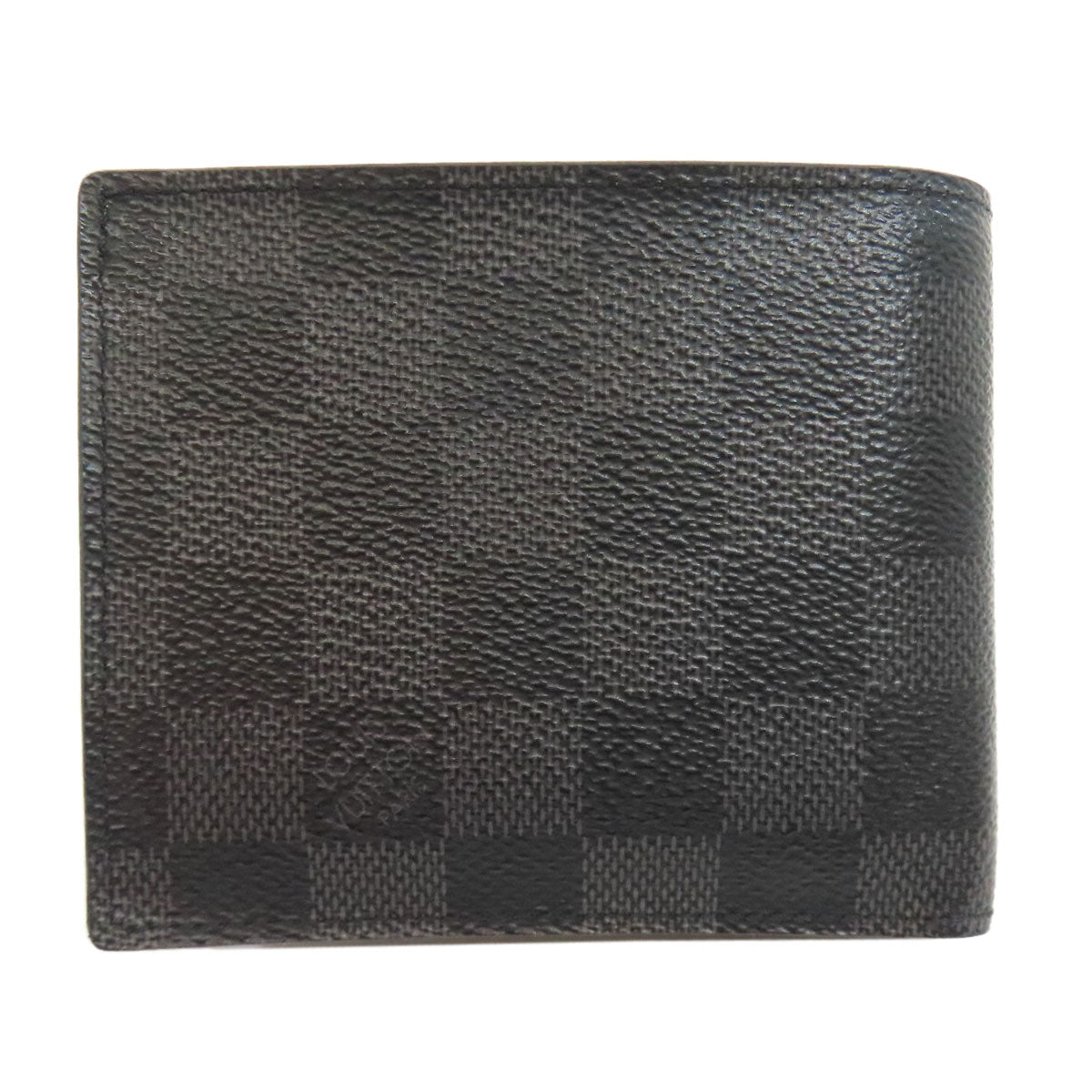 LOUIS VUITTON Bifold Wallet N63336 Damier canvas black Portefeuille�EMarco NM mens