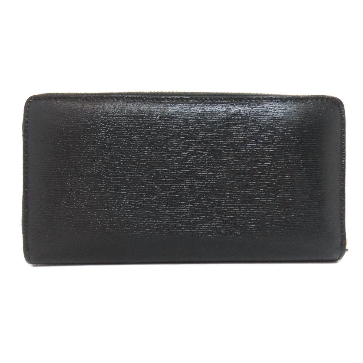 GUCCI Long Wallet Purse 772642 leather black logo Women