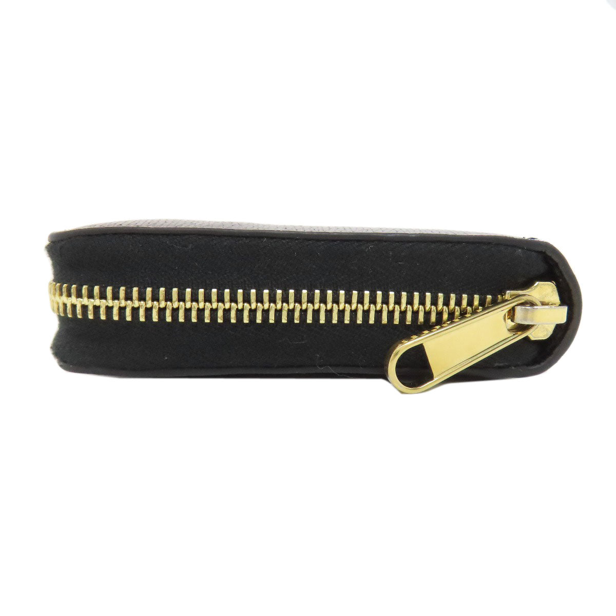 GUCCI Long Wallet Purse 772642 leather black logo Women