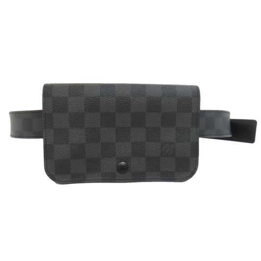 LOUIS VUITTON Sling bag M6837T Damier canvas black sun tulle Pochette homme Women