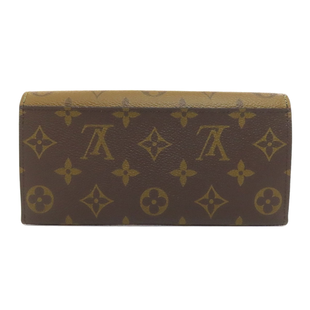 LOUIS VUITTON Long Wallet Purse M82157 Monogram reverse Brown Portefeuille Emily Women