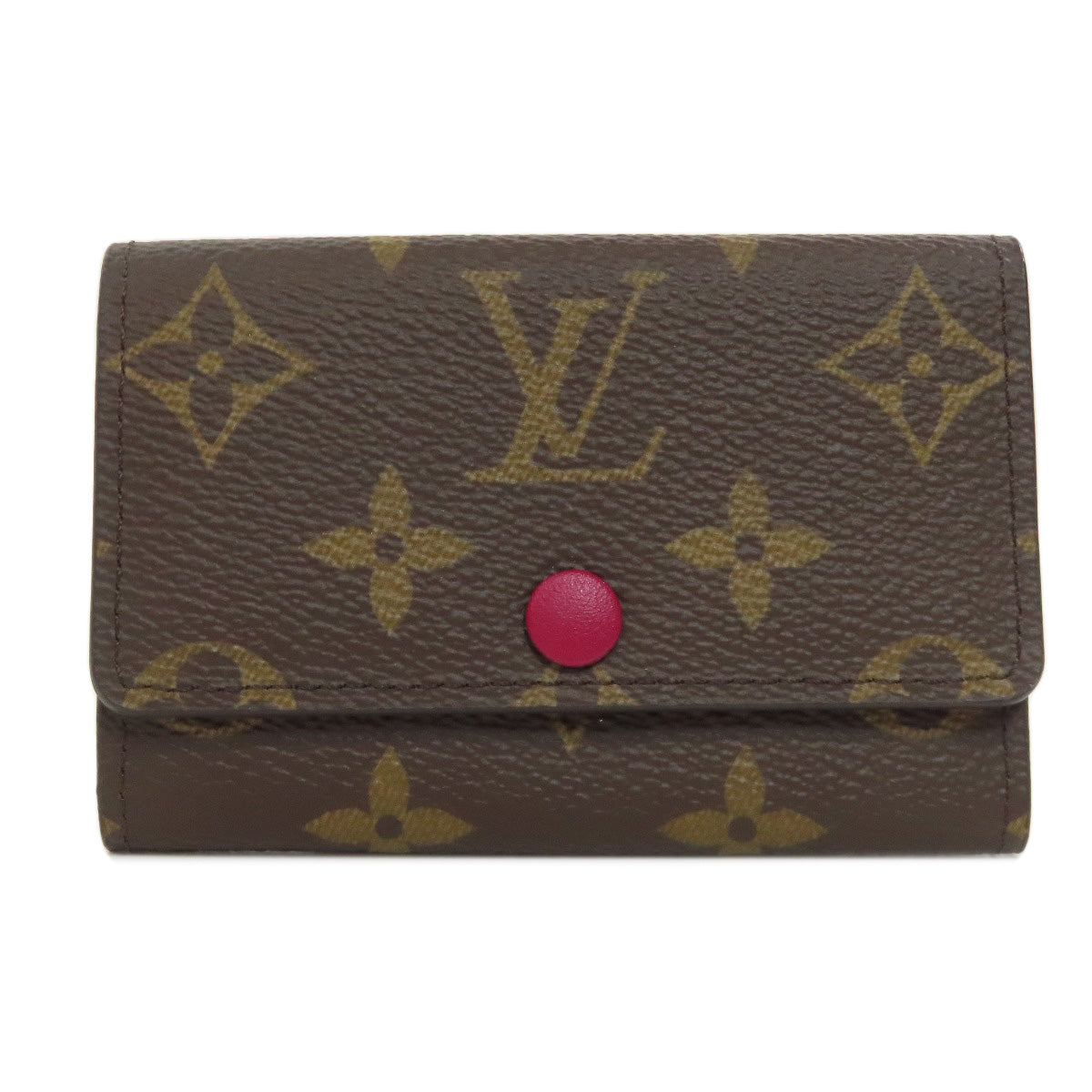 LOUIS VUITTON Key case Key holder  M60701 Monogram canvas Brown Multicles6 Women