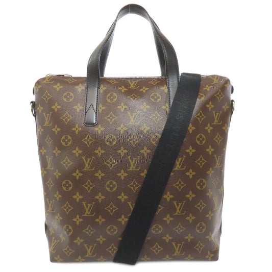LOUIS VUITTON Tote Bag M40388 Monogram canvas Brown Monogram Macassar Kitan