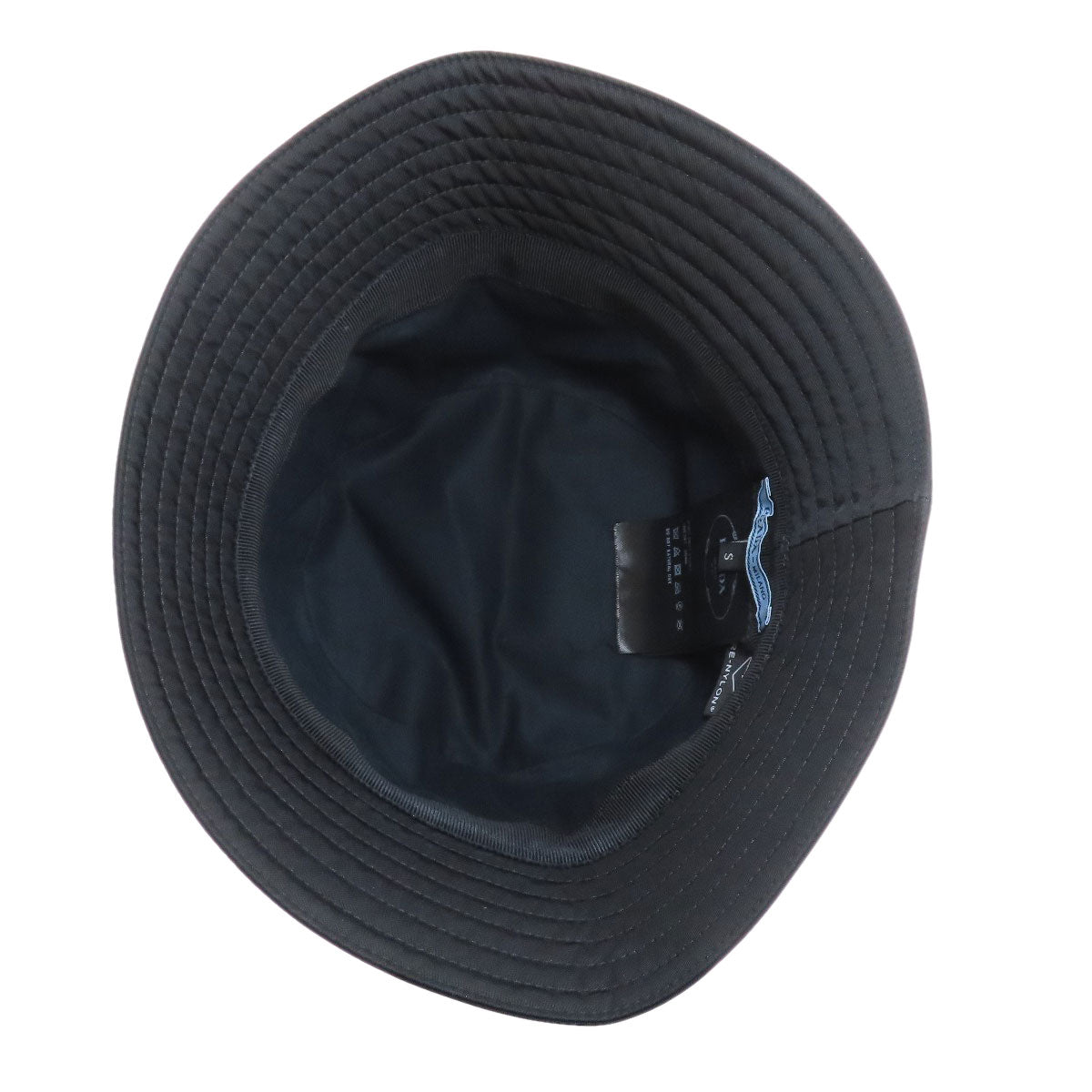 PRADA hat Nylon black logoMetal Baguette Hat S