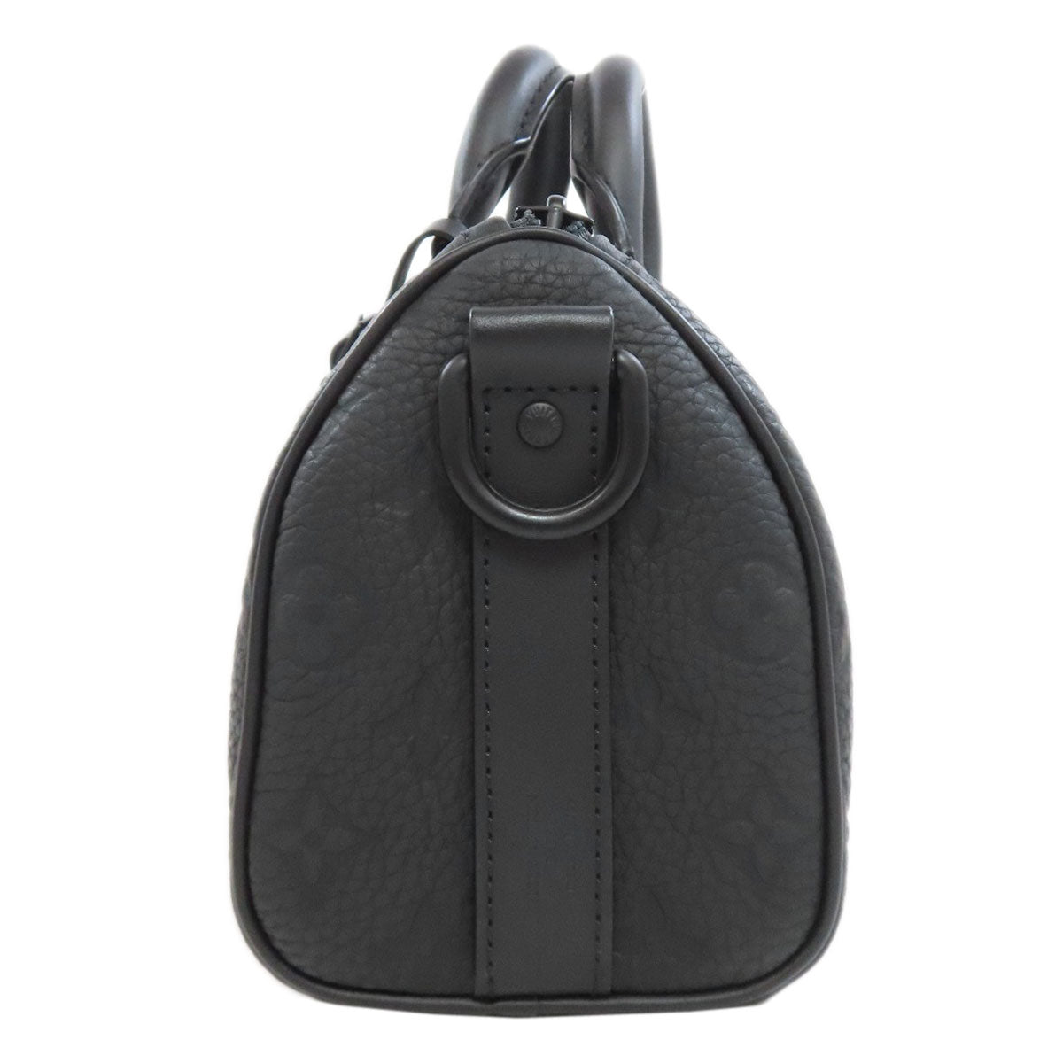 LOUIS VUITTON Handbag M20900 Taurillon Clemence Leather black Keepall ・bandouliere 25