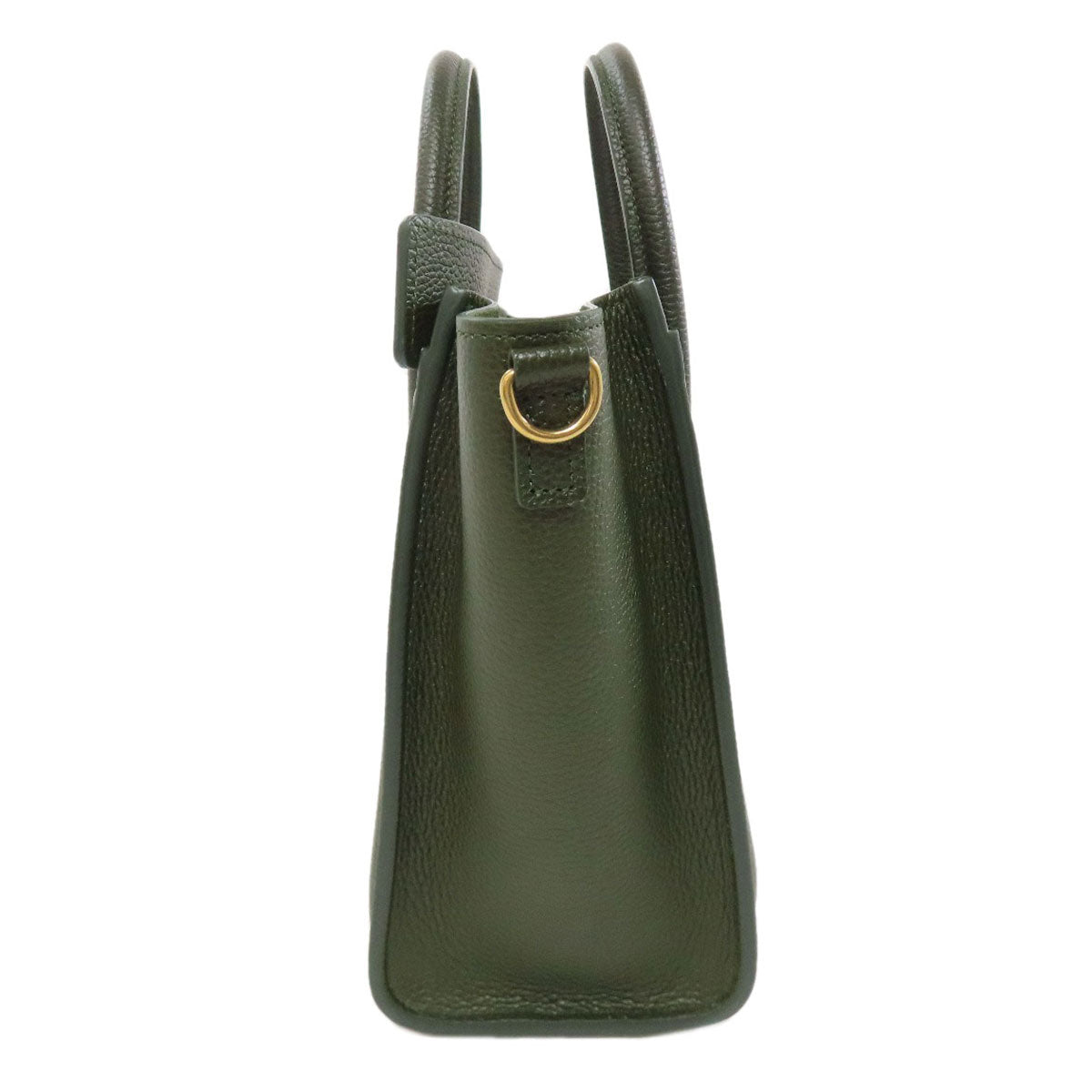 CELINE Handbag Calfskin green Luggage nano 2 WAY