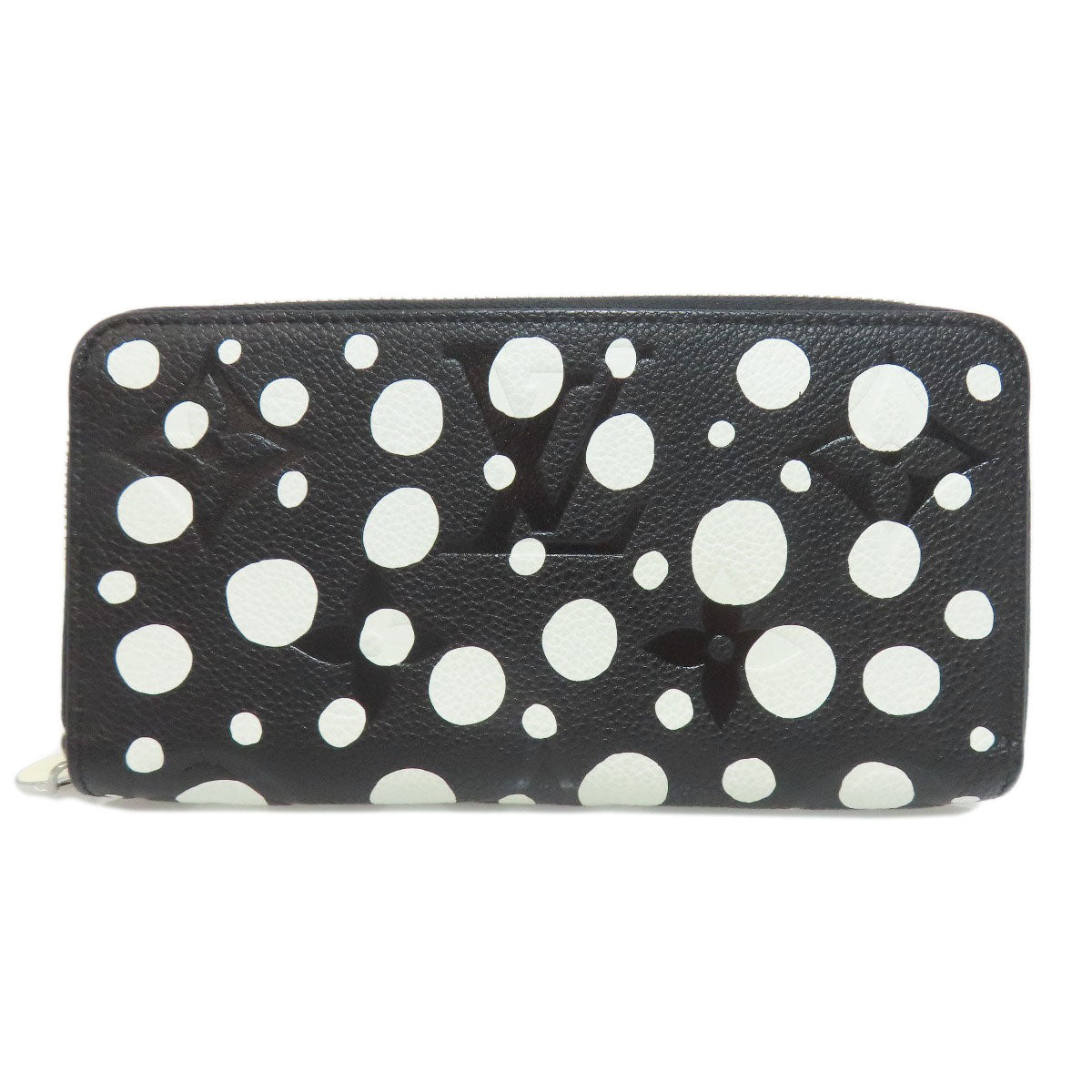 LOUIS VUITTON Long Wallet Purse M81906 Ann Platt black Zippy Wallet LVxYK Women