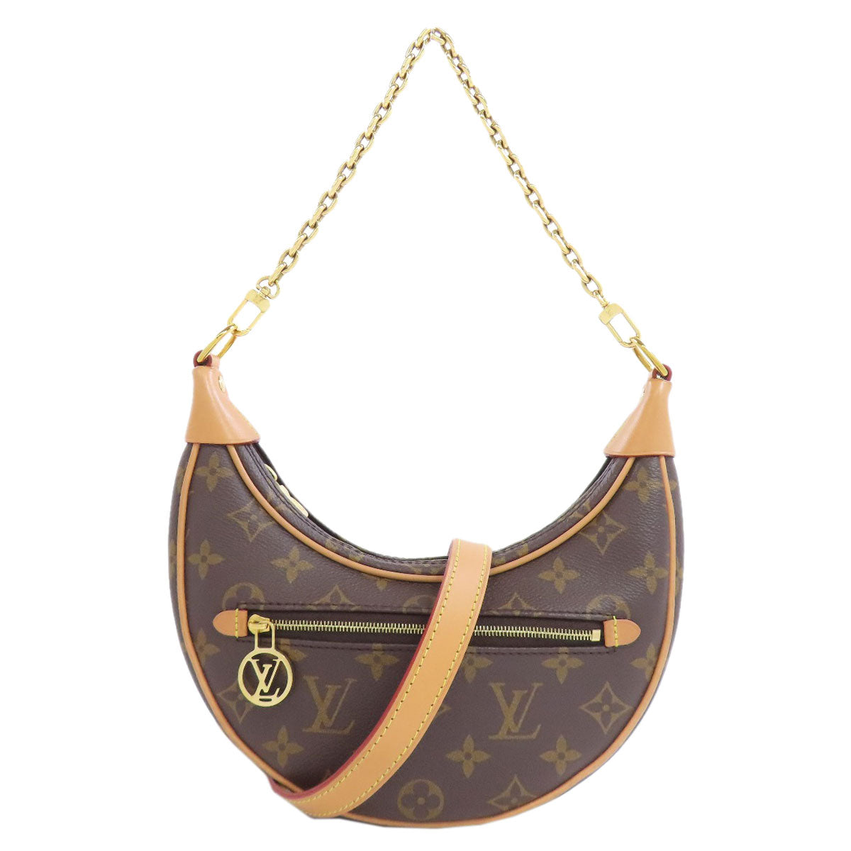 LOUIS VUITTON Handbag M81098 Monogram canvas Brown loop Women