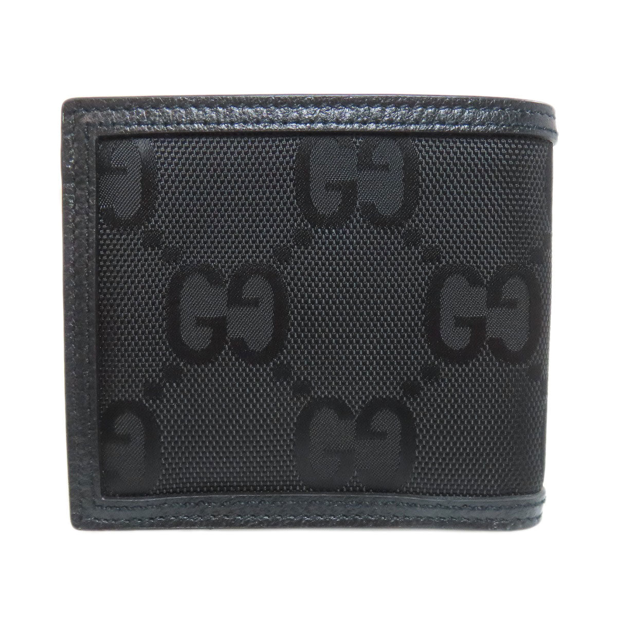 GUCCI Bifold Wallet 496334 canvas black Off the grid mens