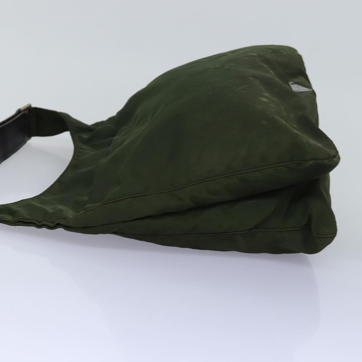 PRADA Shoulder Bag Nylon Khaki Auth 75614