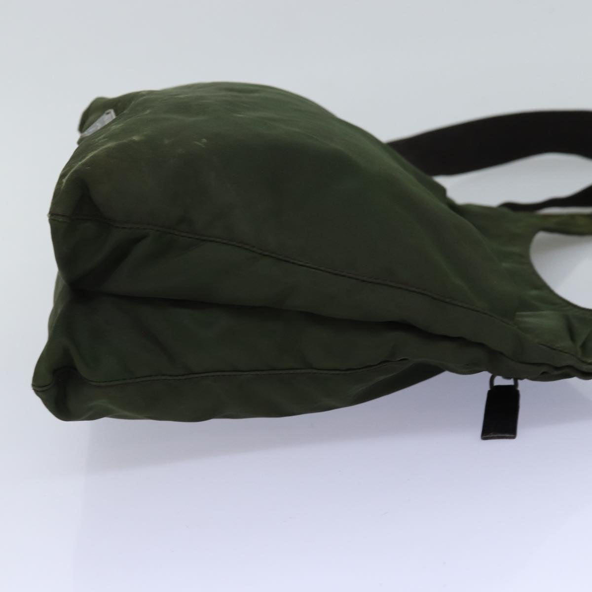 PRADA Shoulder Bag Nylon Khaki Auth 75614