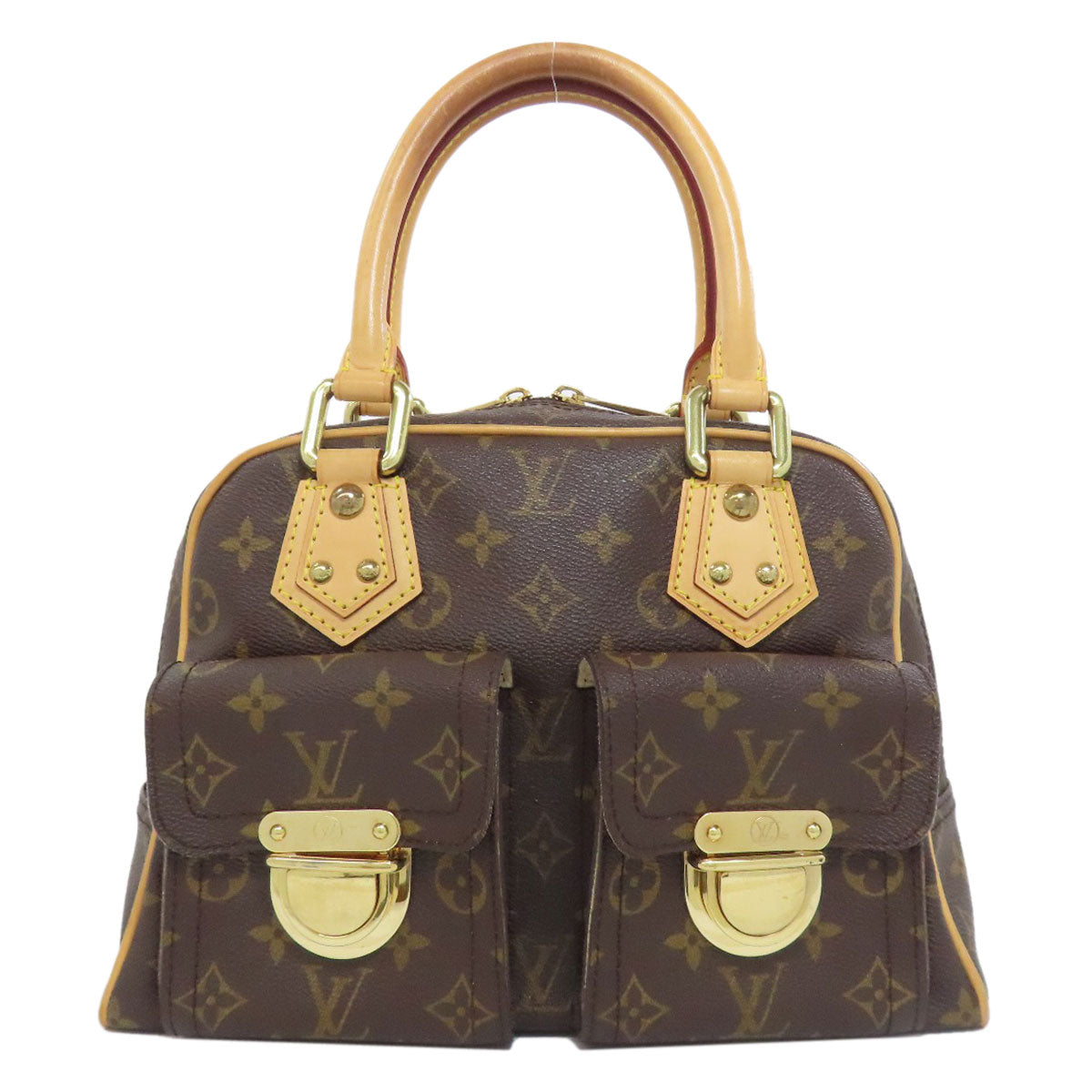 LOUIS VUITTON Handbag M40026 Monogram canvas Brown Manhattan PM Women