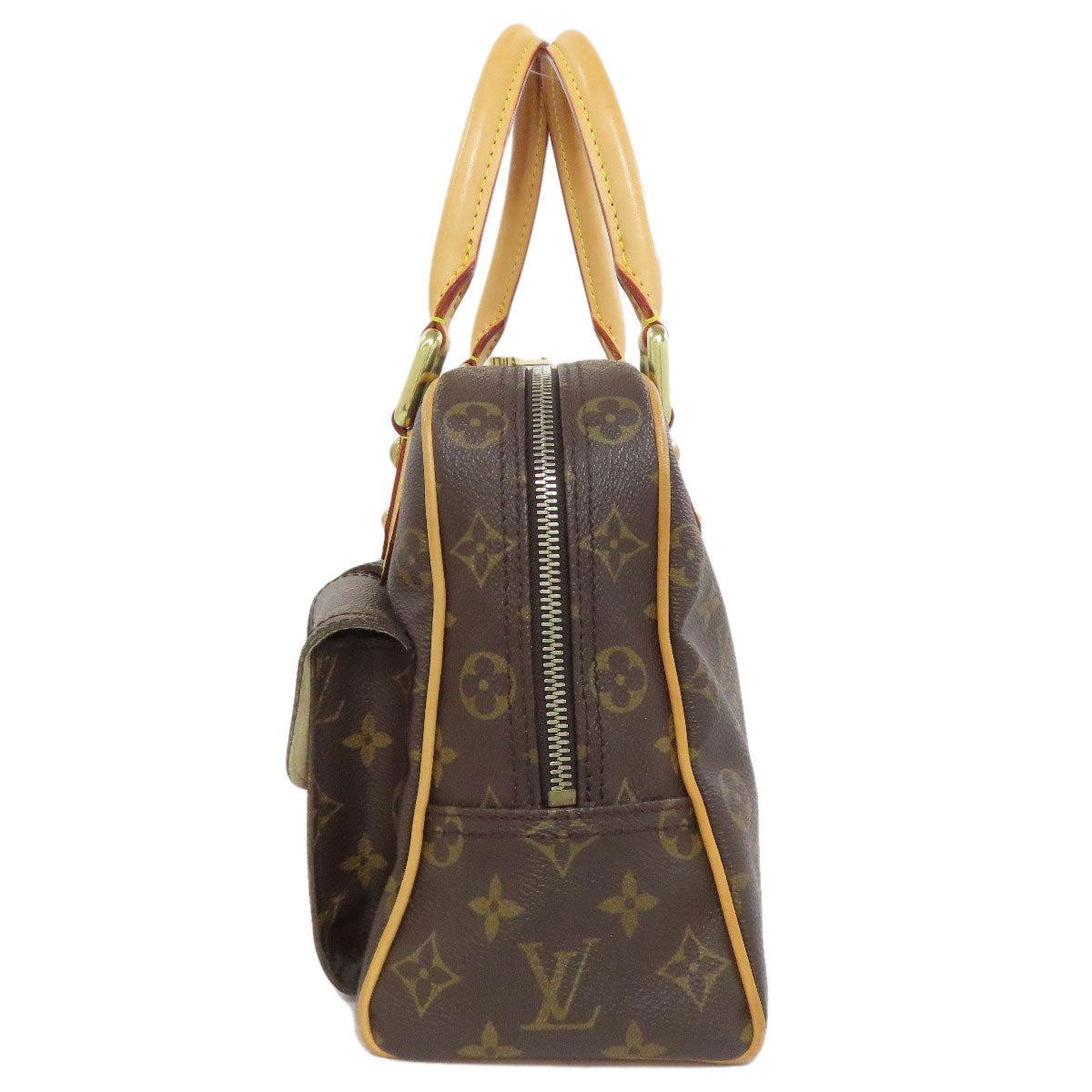 LOUIS VUITTON Handbag M40026 Monogram canvas Brown Manhattan PM Women