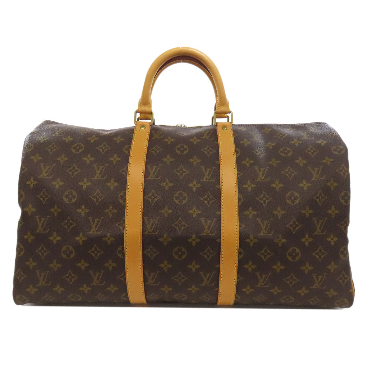 LOUIS VUITTON Boston Duffel bag M41416 Monogram canvas Brown Keepall 50 Women