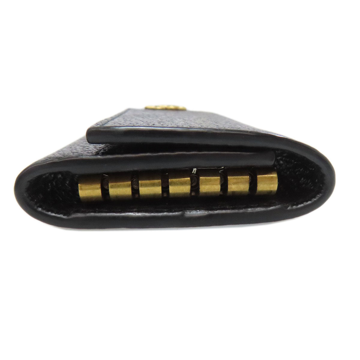 GUCCI Key case Key holder  435305 leather black GG Marmont Women