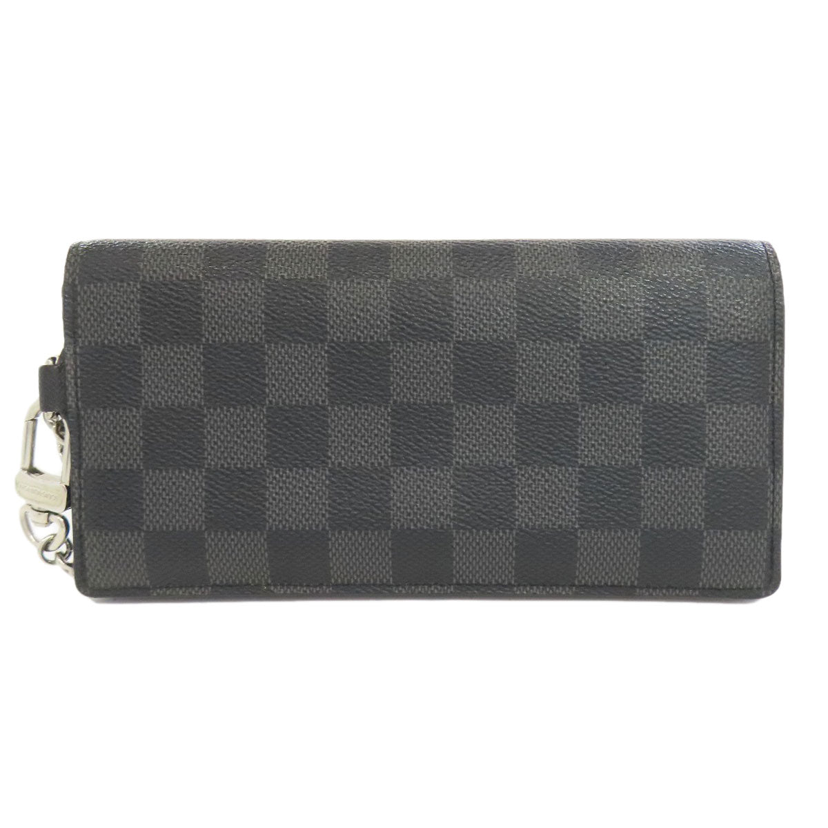 LOUIS VUITTON Long Wallet Purse N60023 Damier canvas gray Acordion mens
