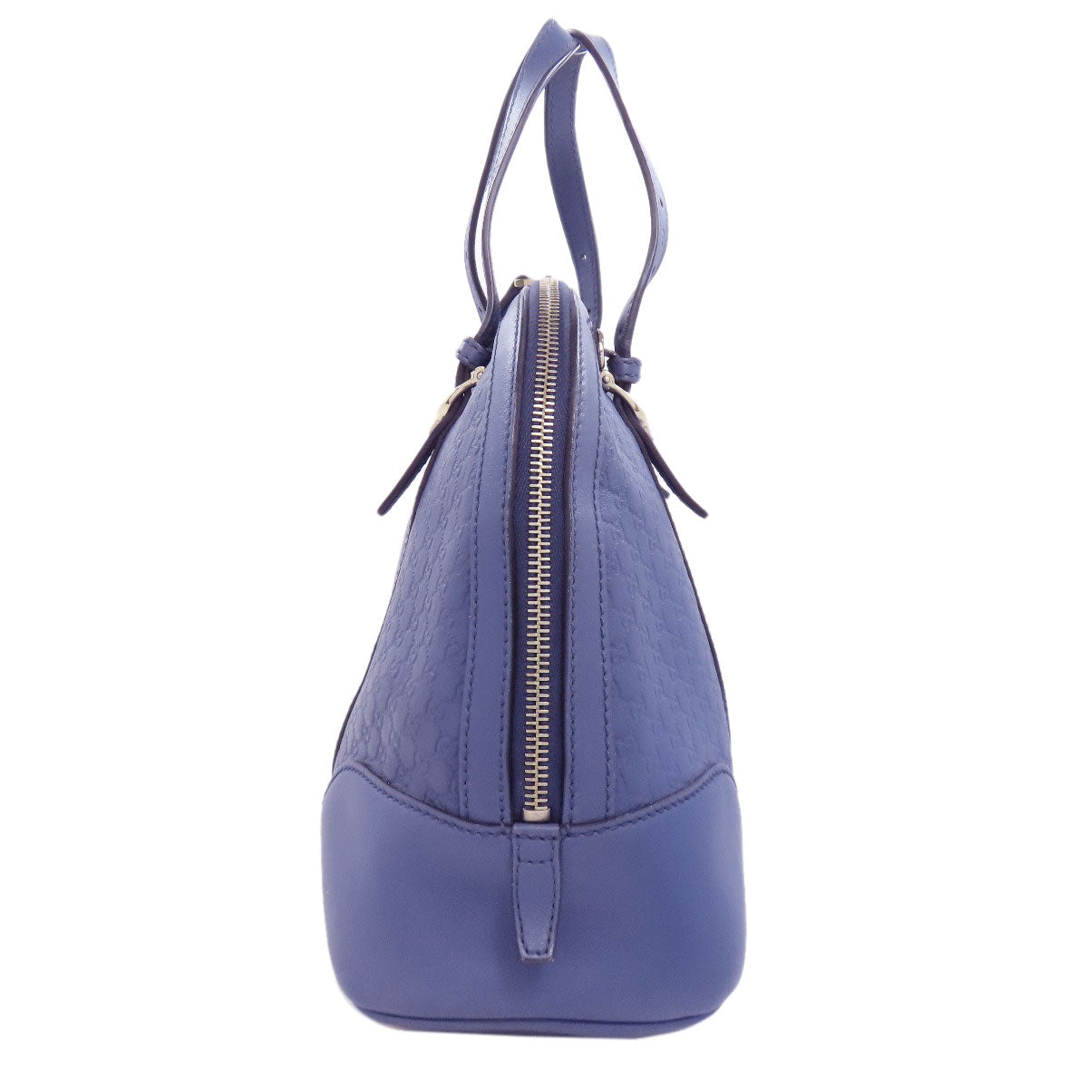 GUCCI Handbag 309617 leather blue GG Signature Microsima 2WAY