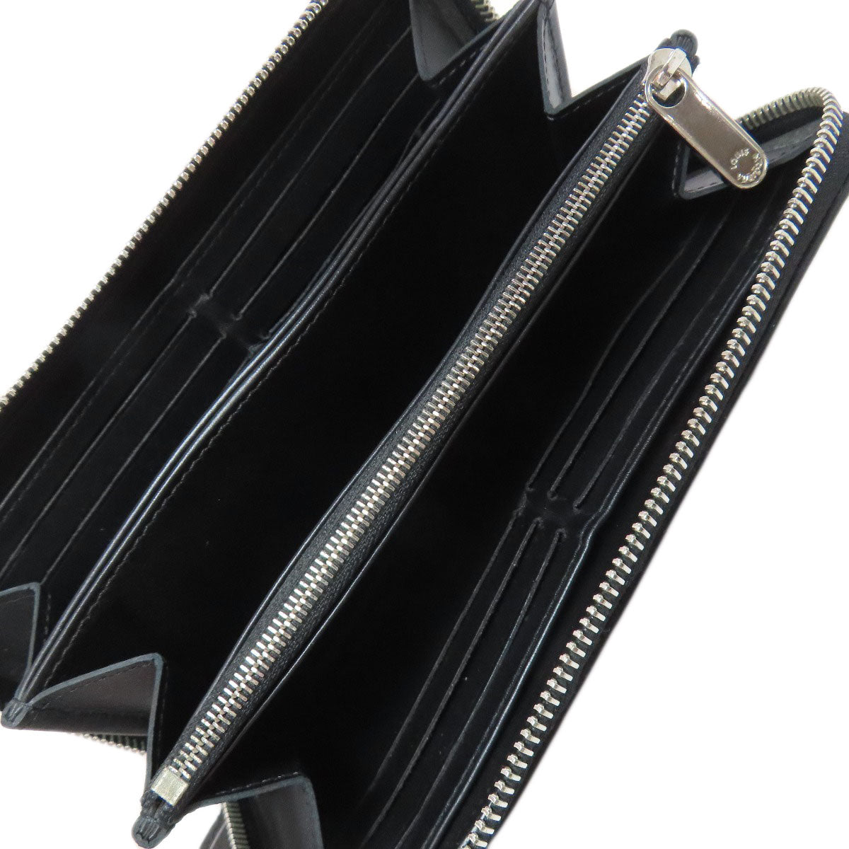 LOUIS VUITTON Long Wallet Purse M61867 Mahina leather black Zippy wallet Women