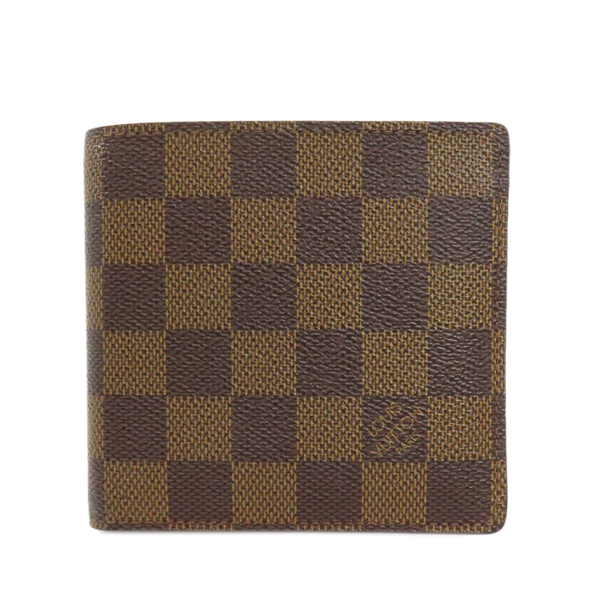 LOUIS VUITTON Bifold Wallet N61675 Damier canvas Brown Portefeuille�EMarco Women