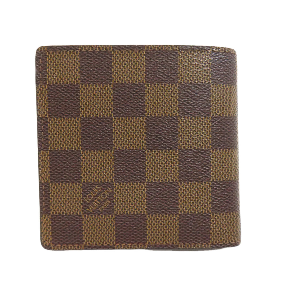 LOUIS VUITTON Bifold Wallet N61675 Damier canvas Brown Portefeuille�EMarco Women