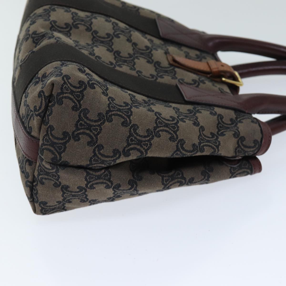 Luxury CELINE Triomphe Canvas Hand Bag Brown  75616