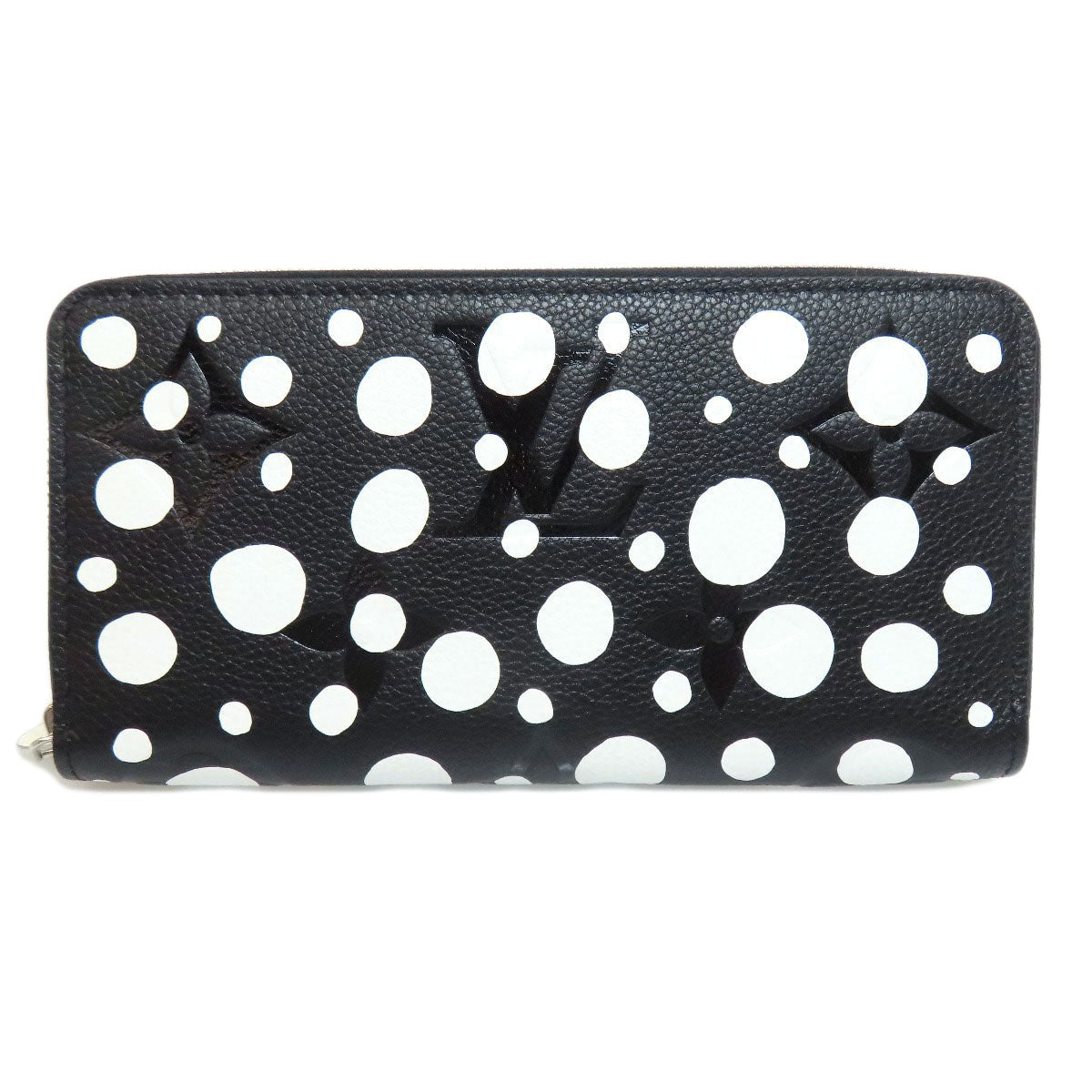 LOUIS VUITTON Long Wallet Purse M81906 Ann Platt black Zippy Wallet LVxYK Women