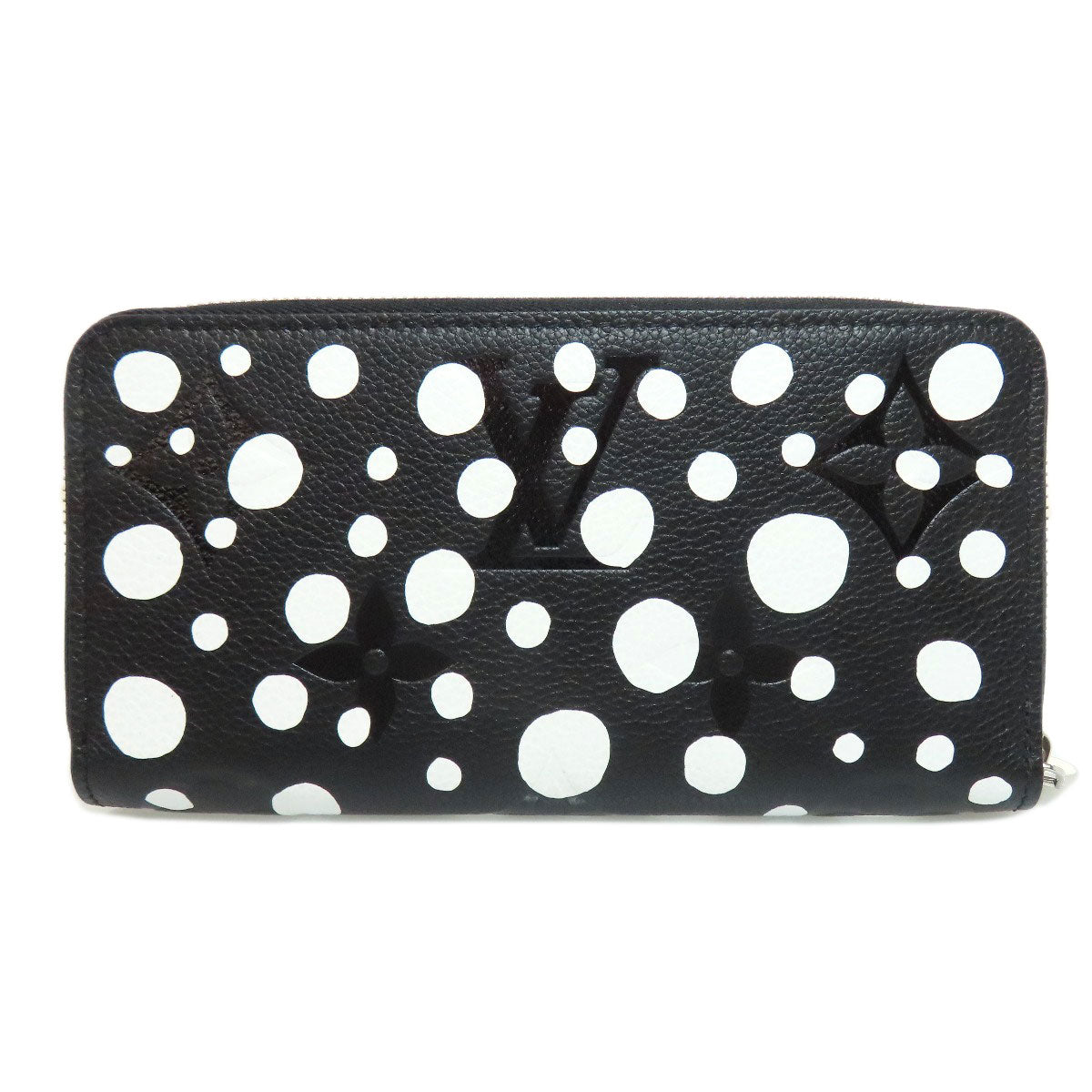 LOUIS VUITTON Long Wallet Purse M81906 Ann Platt black Zippy Wallet LVxYK Women