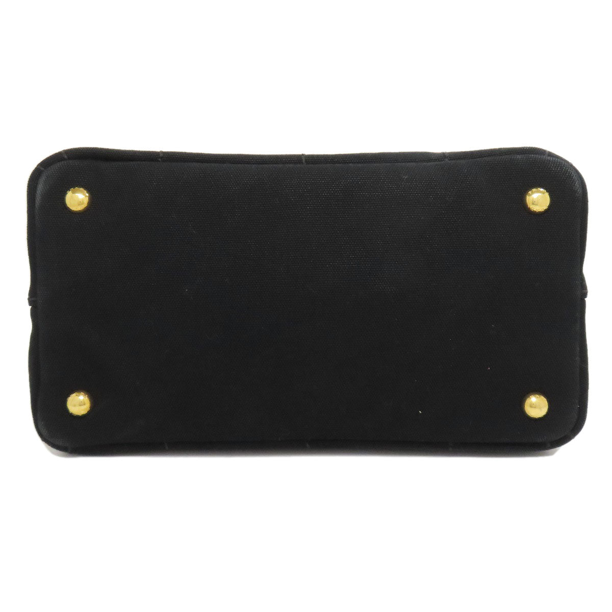 PRADA Handbag canvas black Canapa Mini 2WAY
