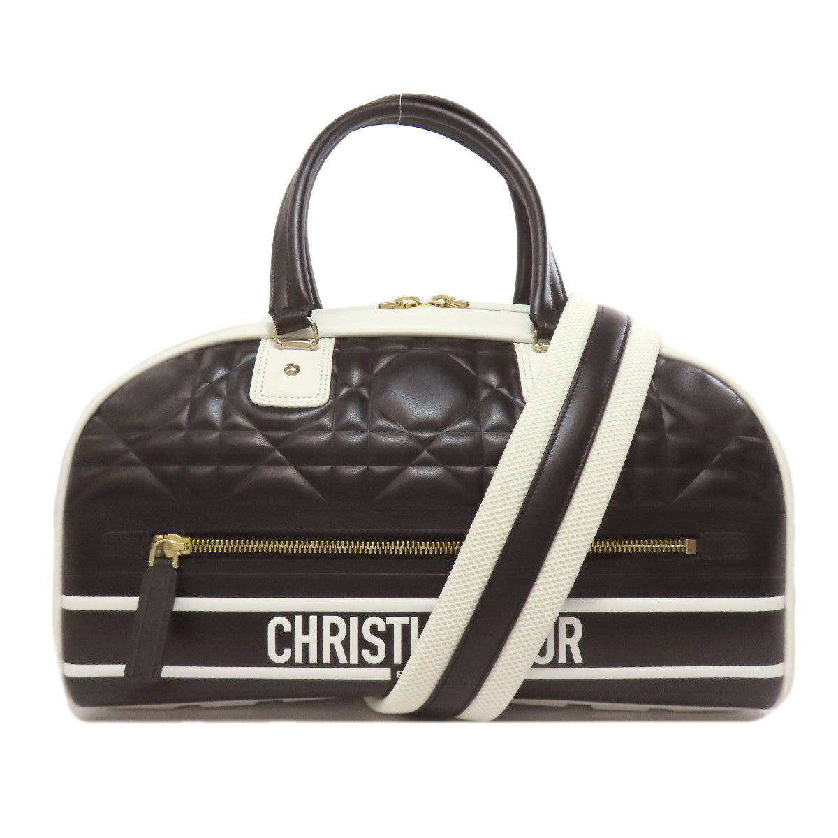 Christian Dior Handbag Calfskin black Bowling bag