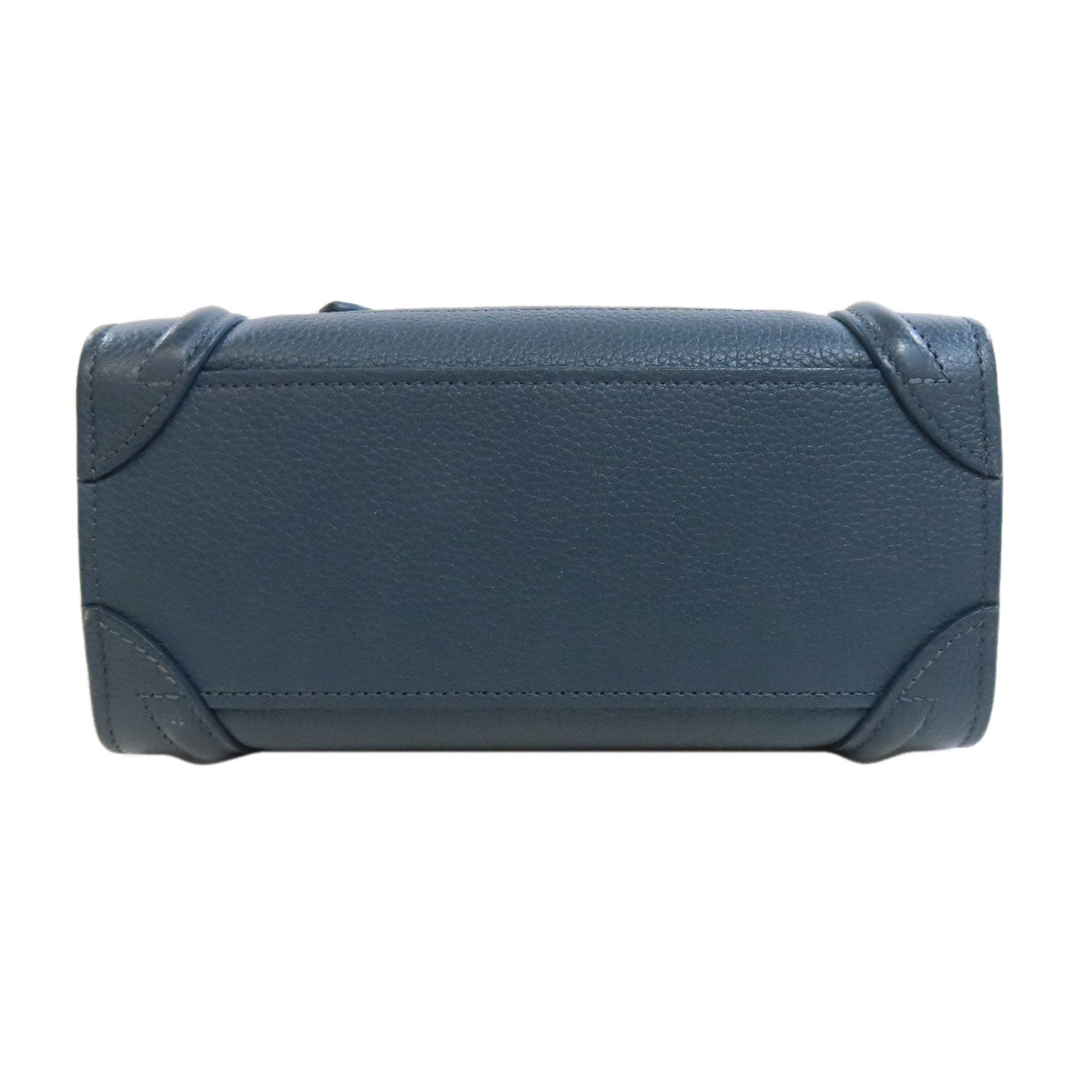 CELINE Handbag Calfskin blue Luggage nano 2 WAY Women