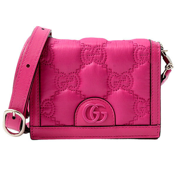 Gucci GG Matelassé Leather Nylon 2way Bag