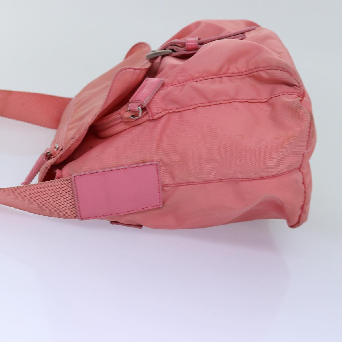 PRADA Shoulder Bag Nylon Pink Auth 75635