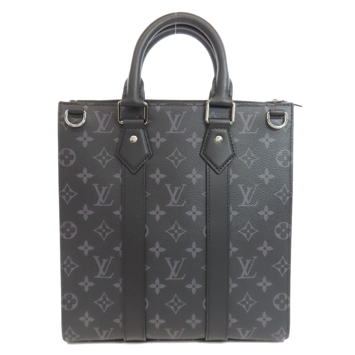 LOUIS VUITTON Shoulder Bag M46456 Monogram Eclipse gray Sac Plat Cloth