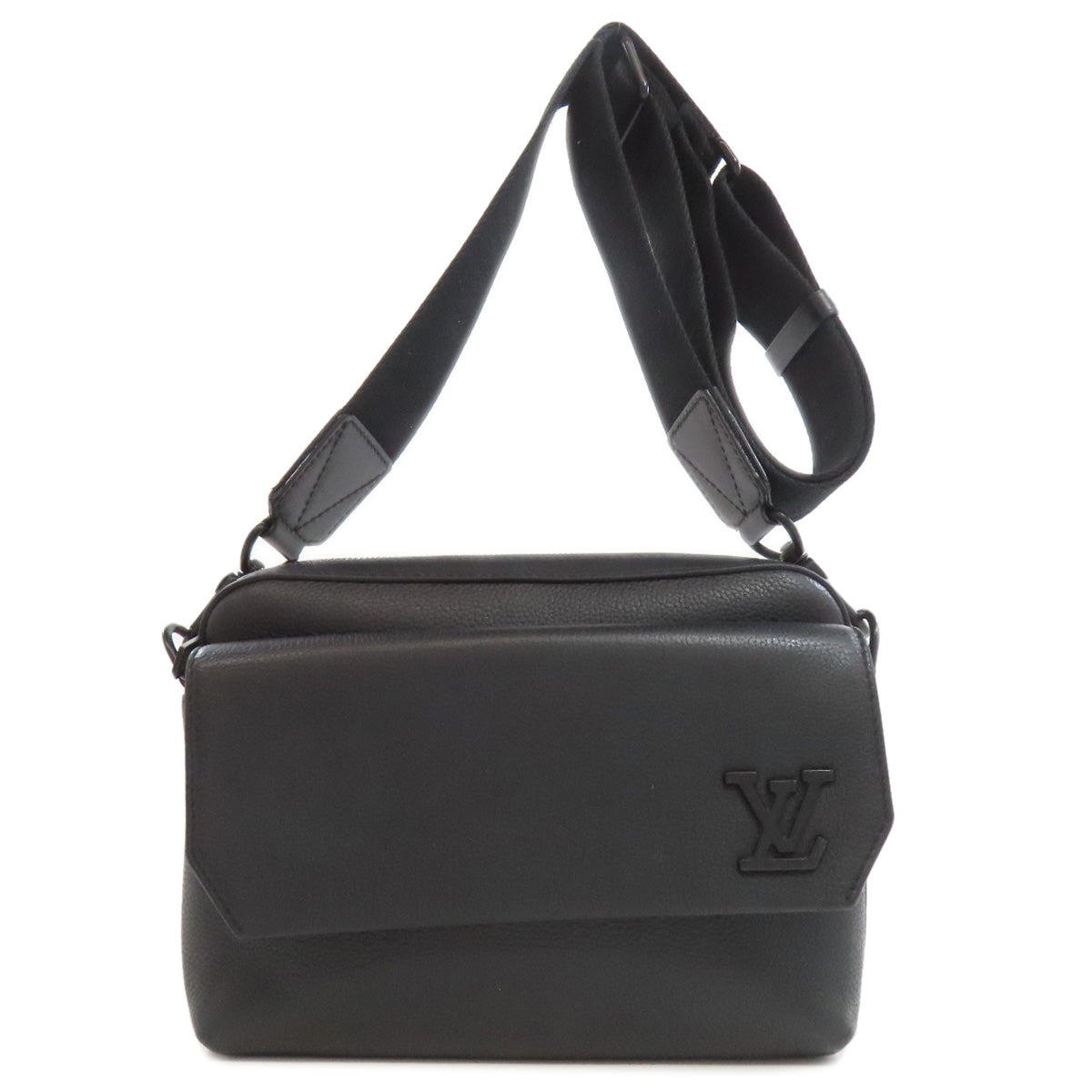 LOUIS VUITTON Shoulder Bag M22482 leather black Fast Line Messenger