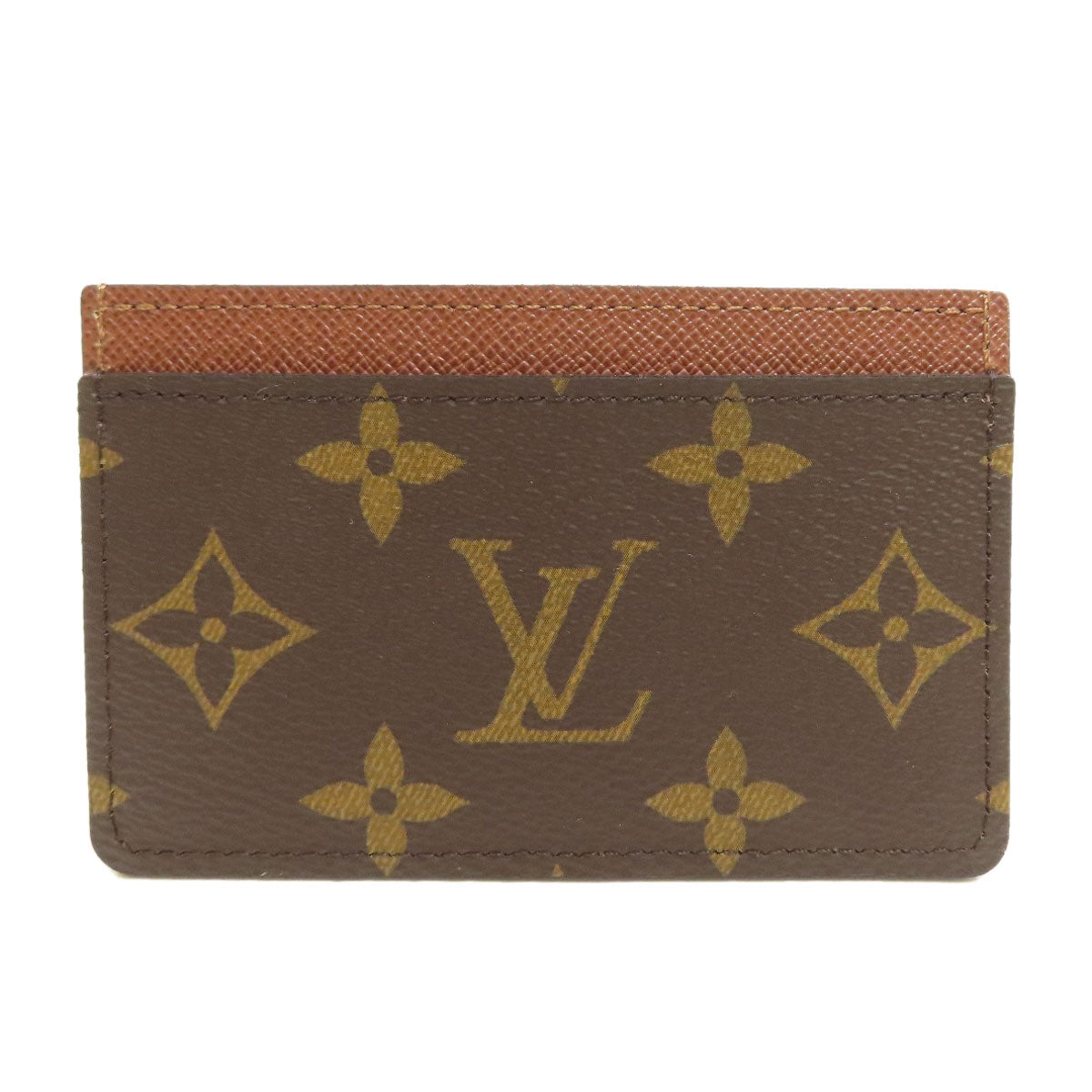 LOUIS VUITTON Card Case M61733 Monogram canvas Brown Porte Cartes・Simple