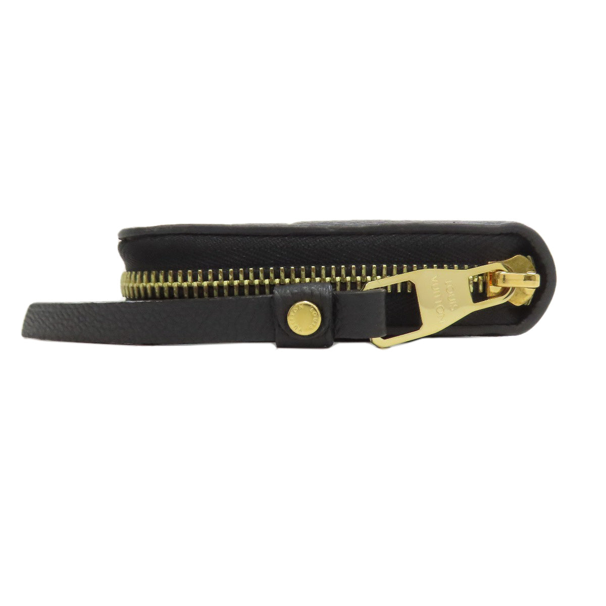 LOUIS VUITTON Long Wallet Purse M61864 Ann Platt black Zippy wallet