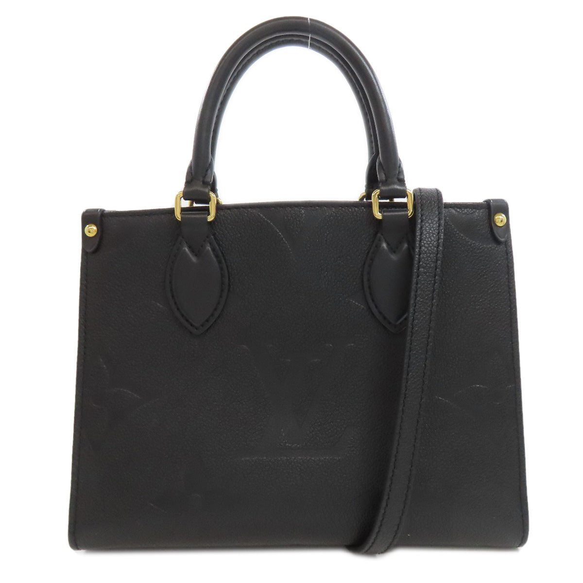 LOUIS VUITTON Handbag M45653 Ann Platt black On the Go PM