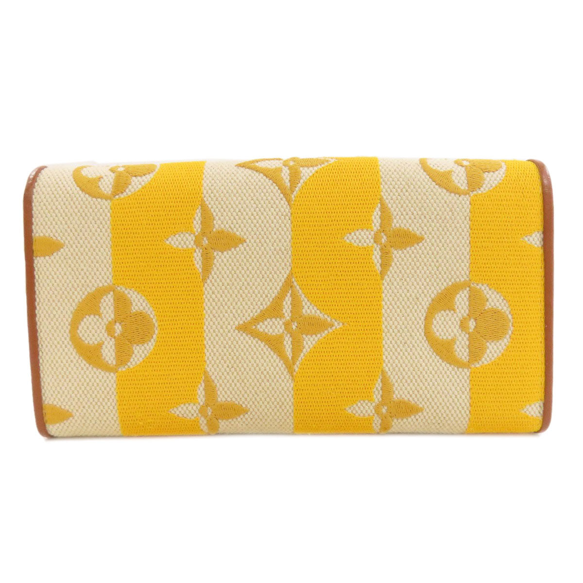LOUIS VUITTON Long Wallet Purse M80416 canvas yellow Portefeuille Capsine