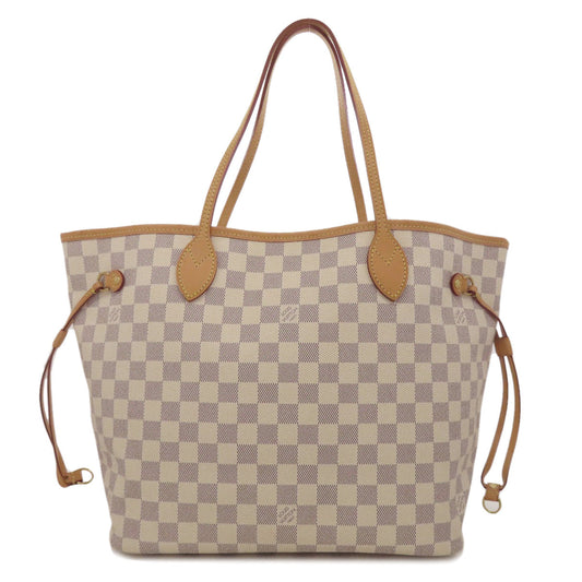 LOUIS VUITTON Tote Bag N41361 Damier canvas white Neverfull MM