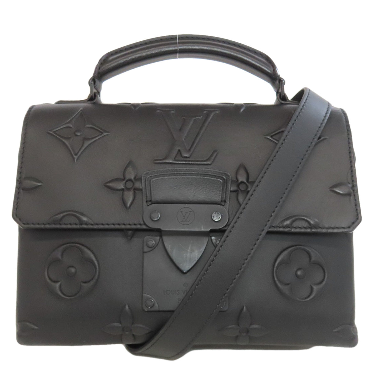 LOUIS VUITTON Handbag M58711 Calfskin black Ambassador PM