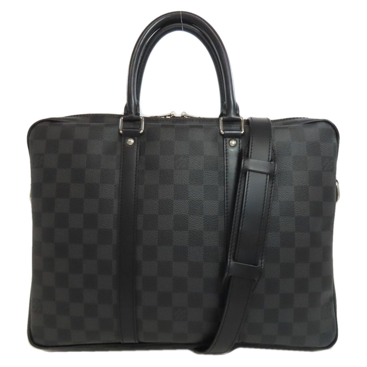 LOUIS VUITTON Business bag N41478 Damier canvas gray Porto Documan Voyage PM